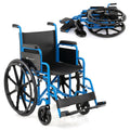 Folding Wheelchair for Adults with Swing-Away Footrest