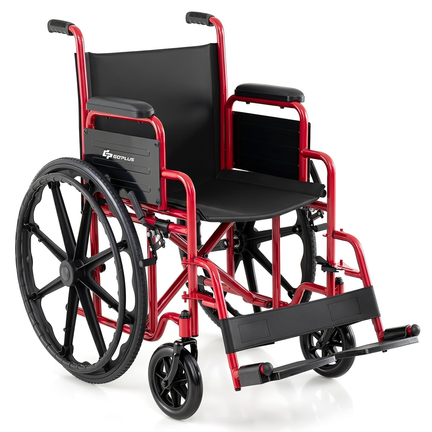 Folding Wheelchair for Adults with Swing-Away Footrest
