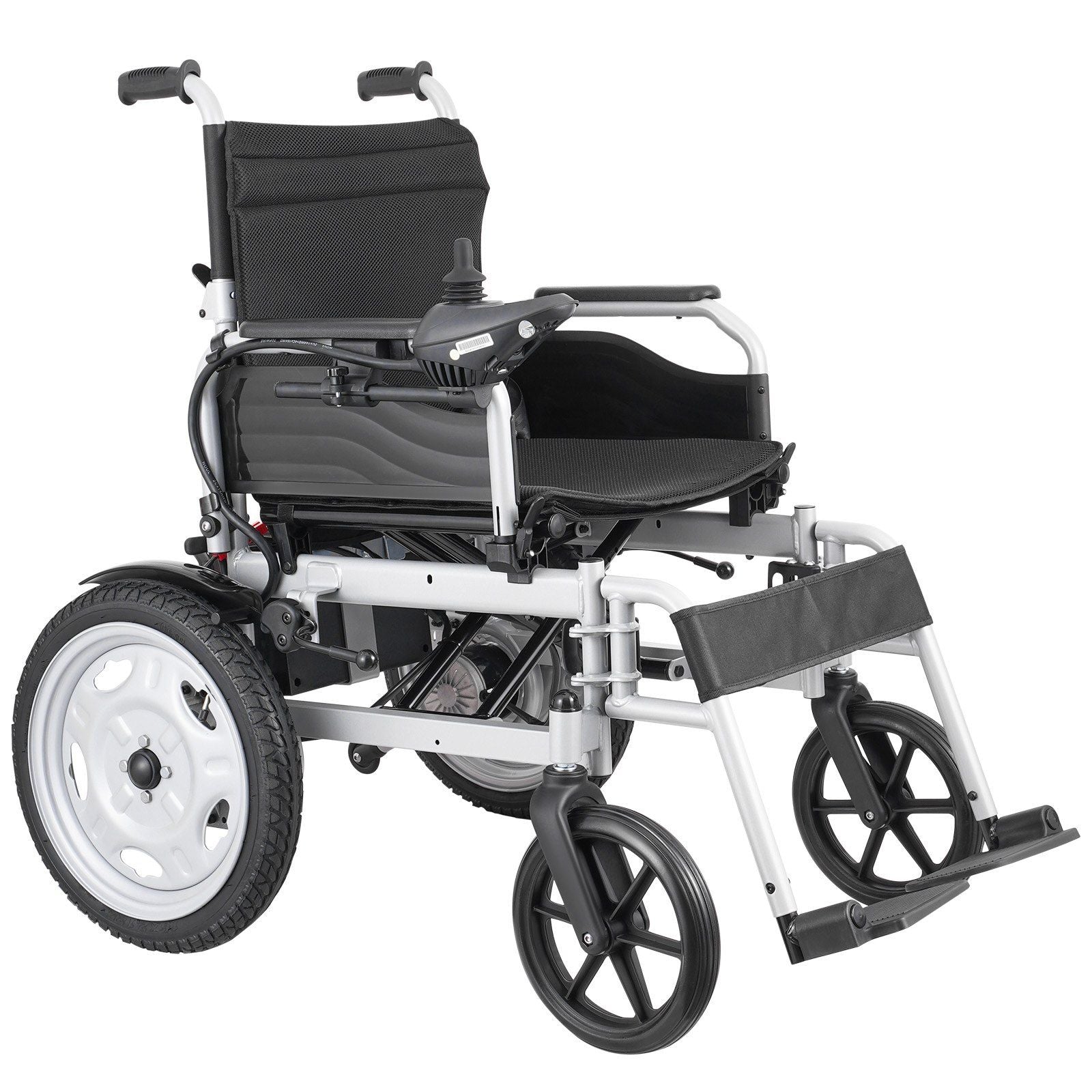 Electric Wheelchair for Adults Seniors, 265 lbs Weight Capacity, 17.5in Width Lightweight Foldable Motorized Power Wheelchairs, UP to 12.5Miles Range All Terrain Power Chair, Adjustable Backrest